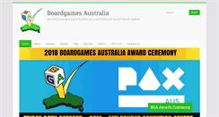 Desktop Screenshot of boardgamesaustralia.org.au