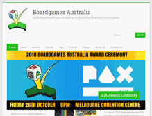 Tablet Screenshot of boardgamesaustralia.org.au